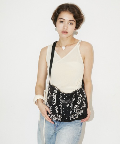 THEATRE PRODUCTS（シアタープロダクツ）の「オーガンジーフリルショルダーバッグ（ショルダーバッグ・レディース・ホワイト/ブラック・FREE）」の20枚目の写真