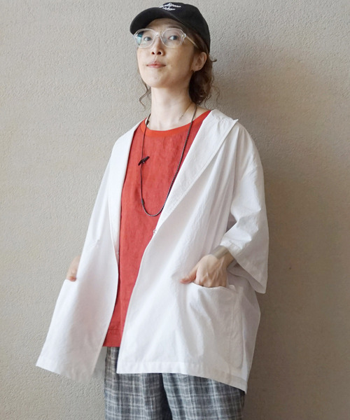 JOURNAL STANDARD LUXE(ジャーナルスタンダード ラックス)の「《追加》フレンチリネンツイル ノースリーブブラウス(シャツ/ブラウス・レディース・ホワイト/レッド/ブラック・FREE)」の16枚目の写真
