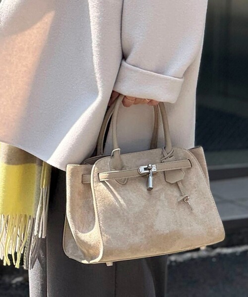 SINBONO/シンボノ】 スエードコンビトートバッグ（トートバッグ