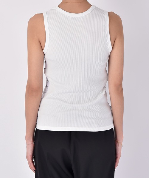 AKTE(アクテ)の「サイドホックタンクトップ(タンクトップ・レディース・ホワイト/ブラック・FREE)」の15枚目の写真