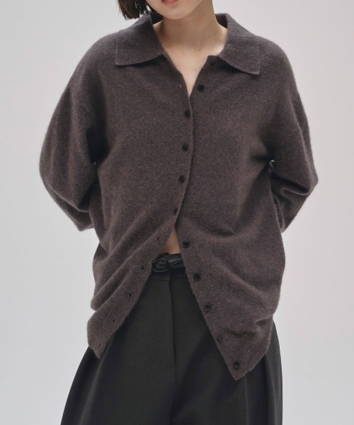 TODAYFUL(トゥデイフル)の「【TODAYFUL/トゥデイフル】Raccoon Knit Cardigan/ラクーンニットカーディガン(カーディガン/ボレロ・レディース・ベビーピンク/ブラック/グレー/クリーム・FREE)」の15枚目の写真