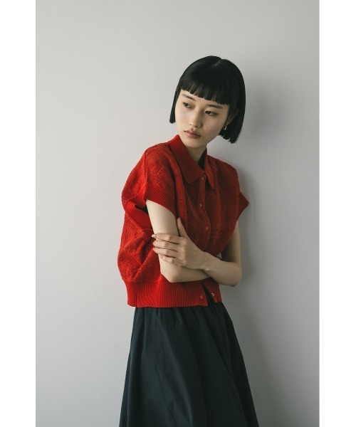 STYLEMIXER | エンブロイダリーニットトップ (ニット ) |SHEL