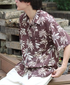 【MAISON SPECIAL】シャツ ブラウス バックオープンプリントシャツ MAISON SPECIAL シャツ ブラウス バックオープンプリントシャツ