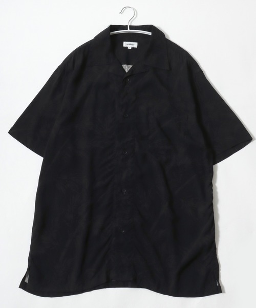 XL 美品 アロハブロッサム 半袖 アロハシャツ レーヨン ネオン総柄黒 44 XL 美品 アロハブロッサム 半袖 アロハシャツ レーヨン ネオン総