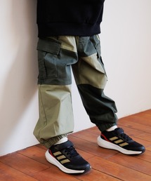 MAKE YOUR DAY | 異素材切替カーゴパンツ■80~140cm(カーゴパンツ)