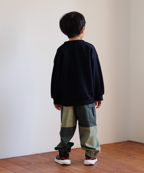 MAKE YOUR DAY（メイクユアデイ）の「異素材切替カーゴパンツ■80～140cm（カーゴパンツ・キッズ・ブラック/カーキ・130/80/90/100/110/120/140）」の18枚目の写真