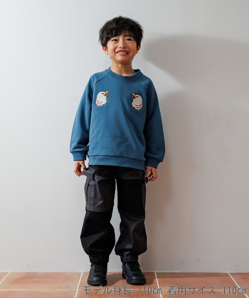 MAKE YOUR DAY（メイクユアデイ）の「異素材切替カーゴパンツ■80～140cm（カーゴパンツ・キッズ・ブラック/カーキ・130/80/90/100/110/120/140）」の9枚目の写真