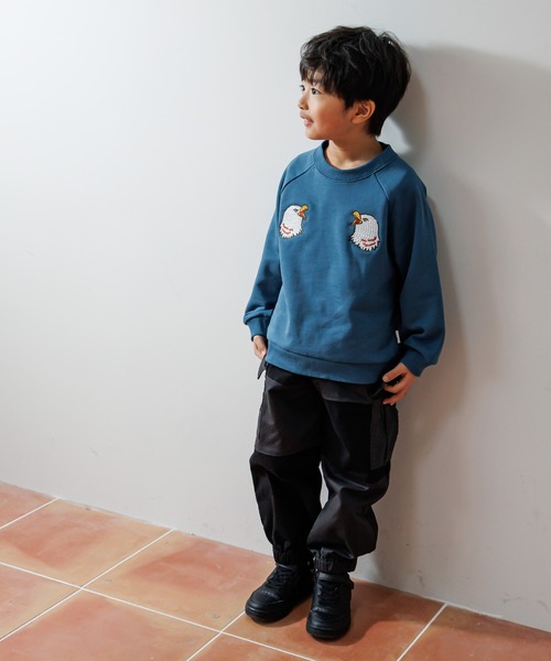 MAKE YOUR DAY（メイクユアデイ）の「異素材切替カーゴパンツ■80～140cm（カーゴパンツ・キッズ・ブラック/カーキ・130/80/90/100/110/120/140）」の10枚目の写真