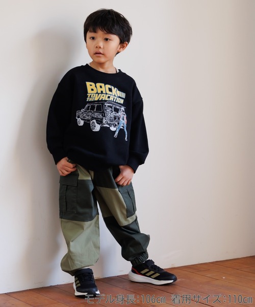 MAKE YOUR DAY（メイクユアデイ）の「異素材切替カーゴパンツ■80～140cm（カーゴパンツ・キッズ・ブラック/カーキ・130/80/90/100/110/120/140）」の17枚目の写真