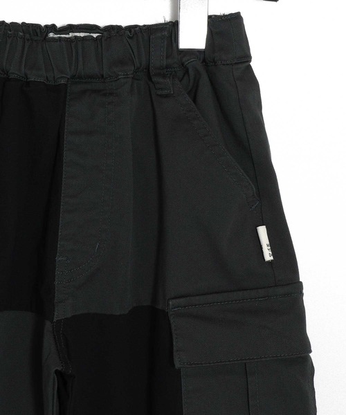 MAKE YOUR DAY（メイクユアデイ）の「異素材切替カーゴパンツ■80～140cm（カーゴパンツ・キッズ・ブラック/カーキ・130/80/90/100/110/120/140）」の20枚目の写真