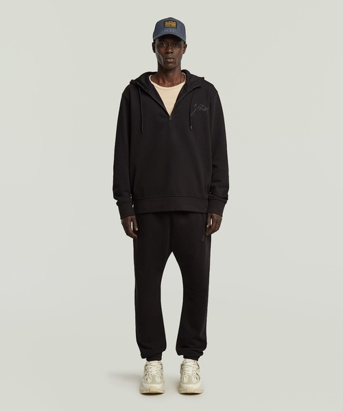 G-STAR(ジースター)の「SCRIPT SWEATER PANT/ブランドロゴスウェットパンツ(スウェットパンツ・メンズ・オリーブ/ダークブラック・X-SMALL/LARGE/MEDIUM/SMALL)」の7枚目の写真