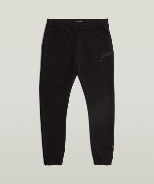 G-STAR(ジースター)の「SCRIPT SWEATER PANT/ブランドロゴスウェットパンツ(スウェットパンツ・メンズ・オリーブ/ダークブラック・X-SMALL/LARGE/MEDIUM/SMALL)」の3枚目の写真