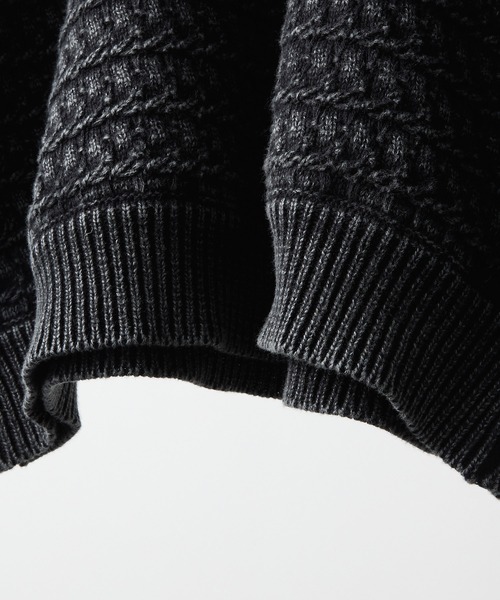 CLEL】Vintage Design 3D Knit Polo / ヴィンテージデザイン3D