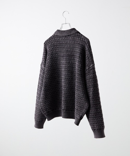 CLEL（クレイル）の「【CLEL】Vintage Design 3D Knit Polo