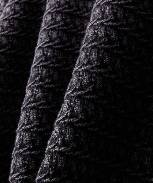 CLEL(クレイル)の「【CLEL】Vintage Design 3D Knit Polo / ヴィンテージデザイン3Dニットポロ(ニット/セーター・メンズ・チャコールグレー/チャコールアッシュ/ネイビー・M/S/XS/L)」の6枚目の写真