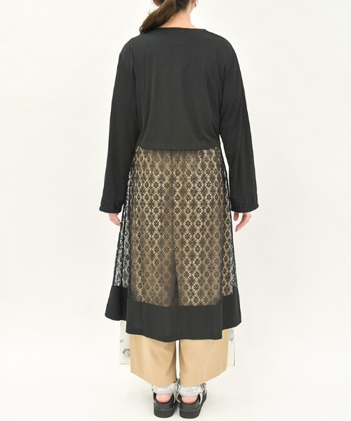 axes femme（アクシーズファム）の「ＵＶカットレース切替カーデ（カーディガン/ボレロ・レディース・ブラック/ホワイト/グリーン・FREE）」の5枚目の写真