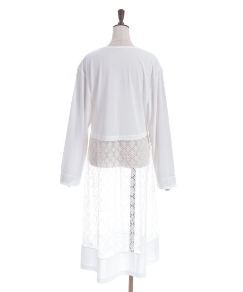 axes femme（アクシーズファム）の「ＵＶカットレース切替カーデ（カーディガン/ボレロ・レディース・ブラック/ホワイト/グリーン・FREE）」の11枚目の写真