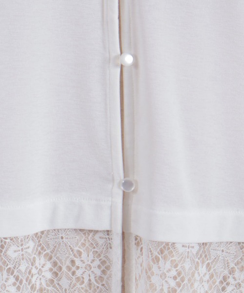 axes femme（アクシーズファム）の「ＵＶカットレース切替カーデ（カーディガン/ボレロ・レディース・ブラック/ホワイト/グリーン・FREE）」の14枚目の写真