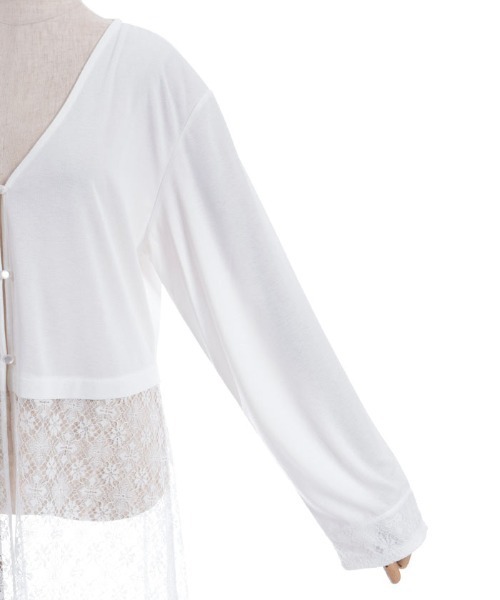 axes femme（アクシーズファム）の「ＵＶカットレース切替カーデ（カーディガン/ボレロ・レディース・ブラック/ホワイト/グリーン・FREE）」の17枚目の写真