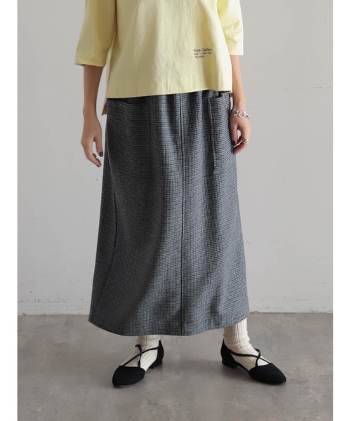 FIL DE FER（フィルデフェール）の「TWミニチェック イージースカート