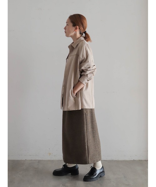 FIL DE FER（フィルデフェール）の「TWミニチェック イージースカート