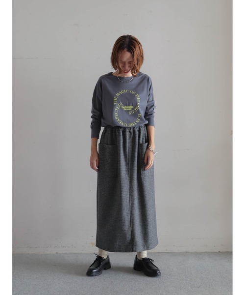 FIL DE FER（フィルデフェール）の「TWミニチェック イージースカート