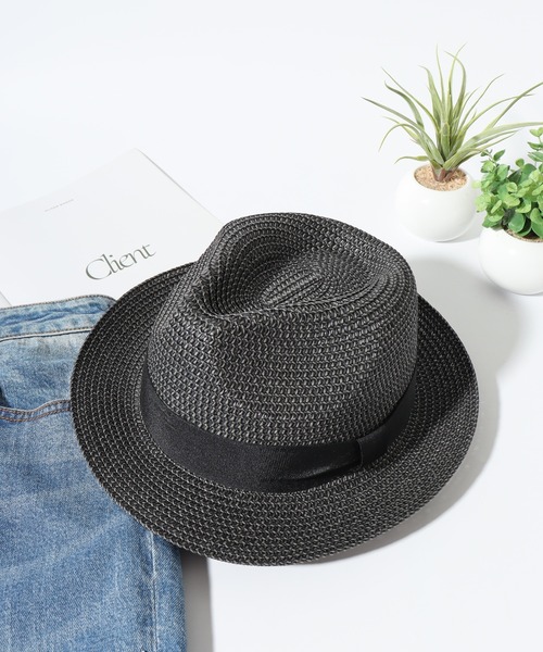 新品 RUBEN フェルトウール 中折ハット BIG SIZE ブラック ルーベン Ruben ハット フェルト カンカン帽 ウール ボーター