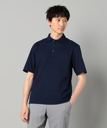 AEGEAN ORGANICシルケットカノコ カッタウェイポロシャツ