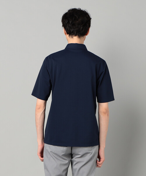 COMME CA MEN(コムサメン)の「AEGEAN ORGANICシルケットカノコ カッタウェイポロシャツ(ポロシャツ・メンズ・グレー/ネイビー・L/M)」の11枚目の写真