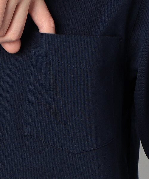 COMME CA MEN(コムサメン)の「AEGEAN ORGANICシルケットカノコ カッタウェイポロシャツ(ポロシャツ・メンズ・グレー/ネイビー・L/M)」の13枚目の写真