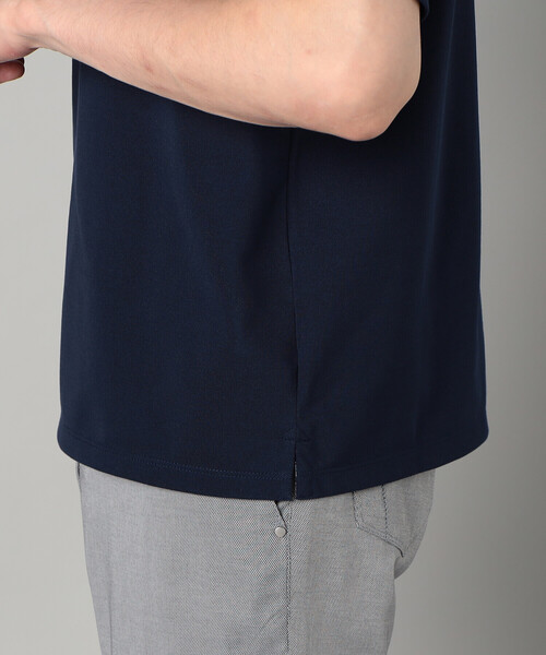 COMME CA MEN(コムサメン)の「AEGEAN ORGANICシルケットカノコ カッタウェイポロシャツ(ポロシャツ・メンズ・グレー/ネイビー・L/M)」の15枚目の写真