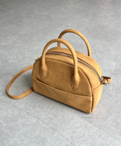 CPCM(シーピーシーエム)の「フロントポケットボストンバッグ(ボストンバッグ・レディース・アイボリー/ブラック/ブラウン/キャメル・FREE)」の12枚目の写真