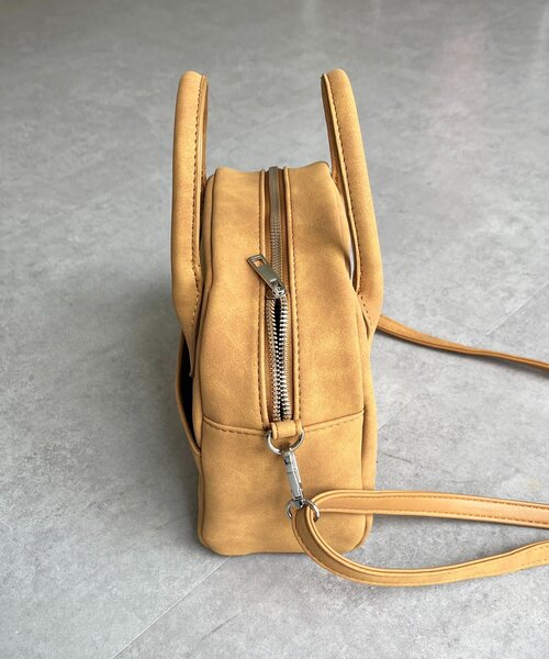 CPCM(シーピーシーエム)の「フロントポケットボストンバッグ(ボストンバッグ・レディース・アイボリー/ブラック/ブラウン/キャメル・FREE)」の10枚目の写真