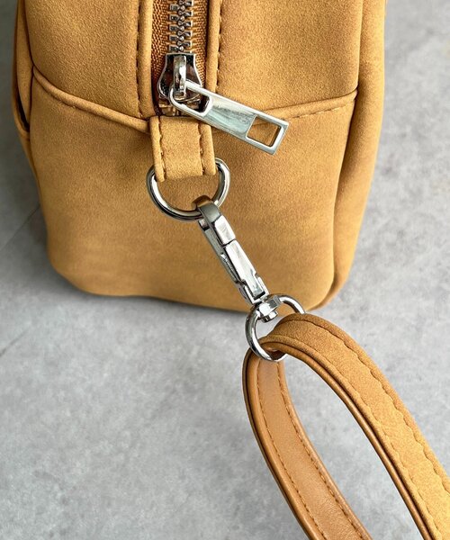 CPCM(シーピーシーエム)の「フロントポケットボストンバッグ(ボストンバッグ・レディース・アイボリー/ブラック/ブラウン/キャメル・FREE)」の7枚目の写真