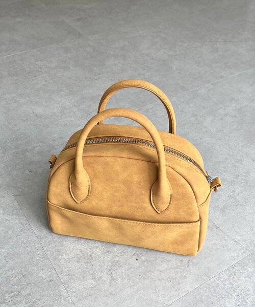 CPCM(シーピーシーエム)の「フロントポケットボストンバッグ(ボストンバッグ・レディース・アイボリー/ブラック/ブラウン/キャメル・FREE)」の6枚目の写真