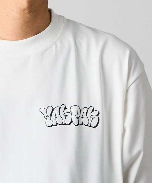 YAKPAK（ヤックパック）の「【 YAKPAK / ヤックパック 】12INCH Tシャツ（Tシャツ/カットソー・メンズ・ホワイト/ブラック・MEDIUM/X-LARGE/LARGE）」の5枚目の写真