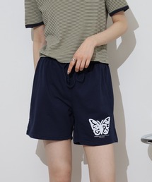 レディース ロゴ ミニ裏毛 ショートパンツ