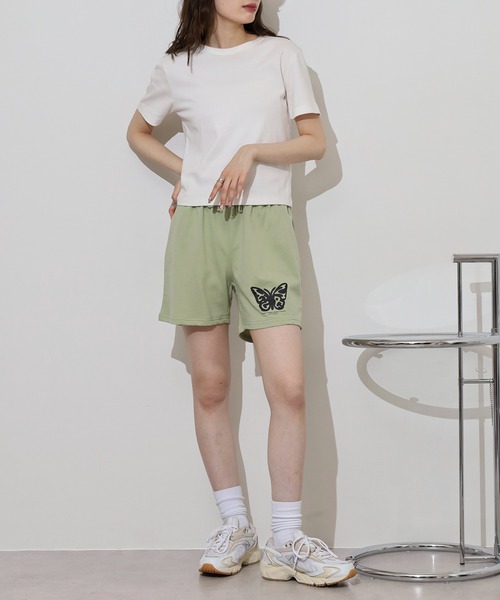 FUNALIVE(ファンアライブ)の「レディース ロゴ ミニ裏毛 ショートパンツ(チノパンツ・レディース・ブラック系その他2/グレー系その他/ネイビー系1/ライトグリーン系1/ネイビー系/ライトグリーン系/ブラック系その他/グレー系その他2・M/LL/L)」の10枚目の写真