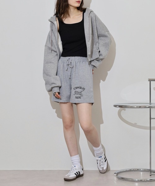 FUNALIVE(ファンアライブ)の「レディース ロゴ ミニ裏毛 ショートパンツ(チノパンツ・レディース・ブラック系その他2/グレー系その他/ネイビー系1/ライトグリーン系1/ネイビー系/ライトグリーン系/ブラック系その他/グレー系その他2・M/LL/L)」の18枚目の写真
