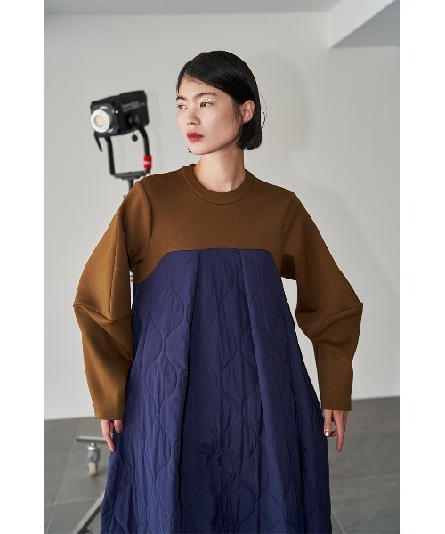 ワンピース OMMO QUILTING DOCKING VOLUME OP BLACK OMMO QUILTING DOCKING VOLUME OP BLACK - メルカリ