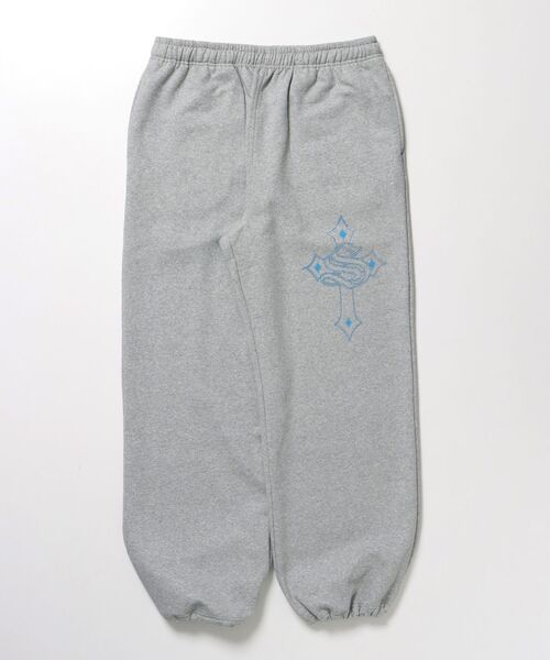 SEQUENZ（シークエンズ）】CROSS RHINE STONE SWEAT PANTS / ライン