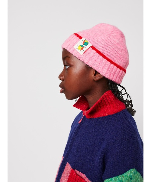 BOBO CHOSES(ボボショーズ)の「Roll The Dice beanie(ニットキャップ/ビーニー・キッズ・ピンク・HEAD54/HEAD52)」の5枚目の写真
