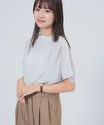 Demi-Luxe BEAMS | タック シアー ブラウス(シャツ/ブラウス)