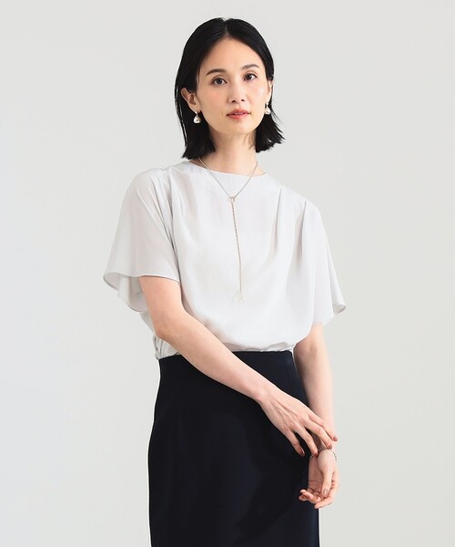 Demi-Luxe BEAMS（デミルクス ビームス）の「タック シアー ブラウス（シャツ/ブラウス・レディース・ブラック/ブラック系その他・ONE SIZE）」の10枚目の写真