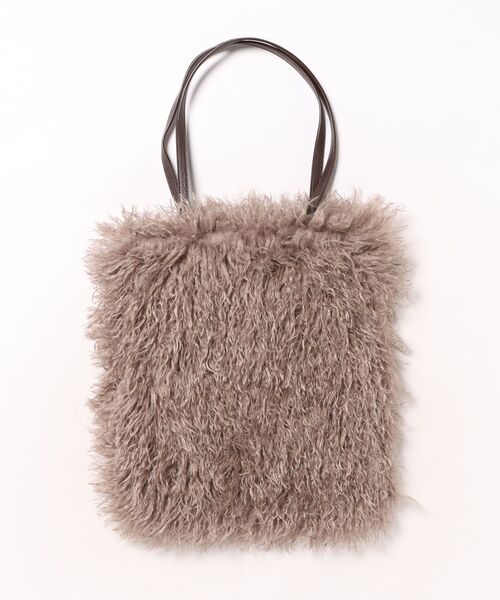 emesuelee(エメスーリー)の「ロングファー トートバッグ(トートバッグ・レディース・ベージュ/モカ/ブラウン・フリー)」の18枚目の写真