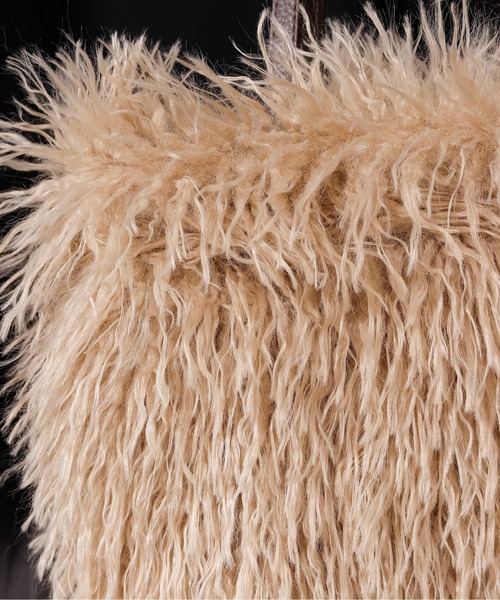 emesuelee(エメスーリー)の「ロングファー トートバッグ(トートバッグ・レディース・ベージュ/モカ/ブラウン・フリー)」の20枚目の写真