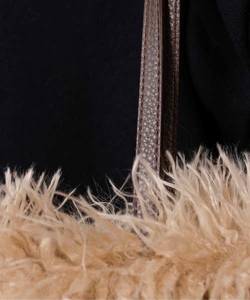 emesuelee(エメスーリー)の「ロングファー トートバッグ(トートバッグ・レディース・ベージュ/モカ/ブラウン・フリー)」の21枚目の写真