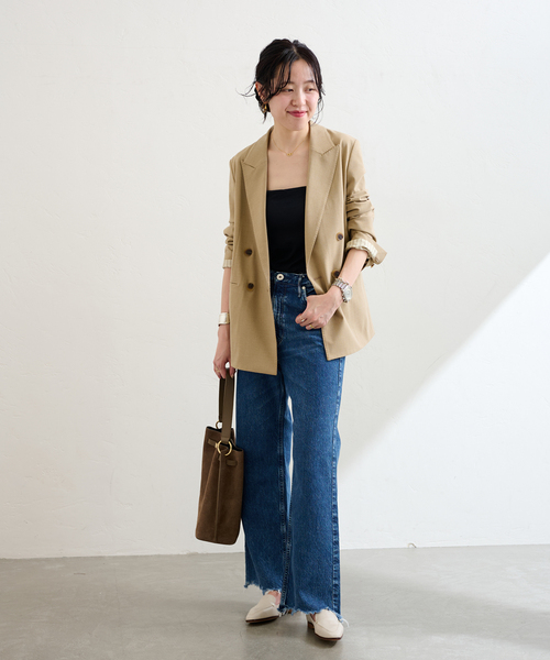 LE TALON（ルタロン）の「《追加》スクエアステッチソフトローファー（ローファー・レディース・アイボリー/ブラウン・21.5/22cm/22.5cm/23cm/23.5cm/24cm/24.5cm/25cm/25.5cm/26cm）」の4枚目の写真