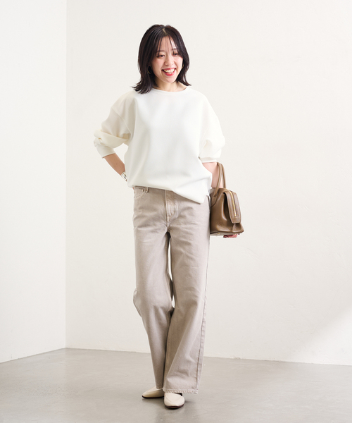 LE TALON（ルタロン）の「《追加》スクエアステッチソフトローファー（ローファー・レディース・アイボリー/ブラウン・21.5/22cm/22.5cm/23cm/23.5cm/24cm/24.5cm/25cm/25.5cm/26cm）」の8枚目の写真