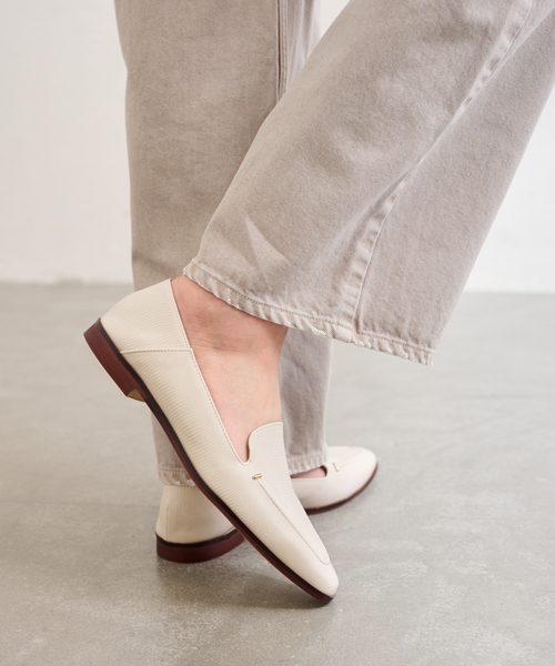 LE TALON（ルタロン）の「《追加》スクエアステッチソフトローファー（ローファー・レディース・アイボリー/ブラウン・21.5/22cm/22.5cm/23cm/23.5cm/24cm/24.5cm/25cm/25.5cm/26cm）」の11枚目の写真